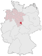 Deutschlandkarte Lk Goslar