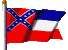 Flagge Mississippi animiert